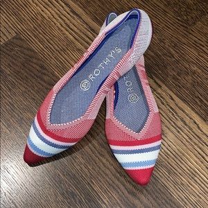 Rothy’s stripes pointed toe flat!